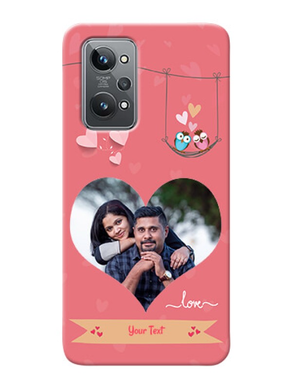 Custom Realme GT 2 custom phone covers: Peach Color Love Design 