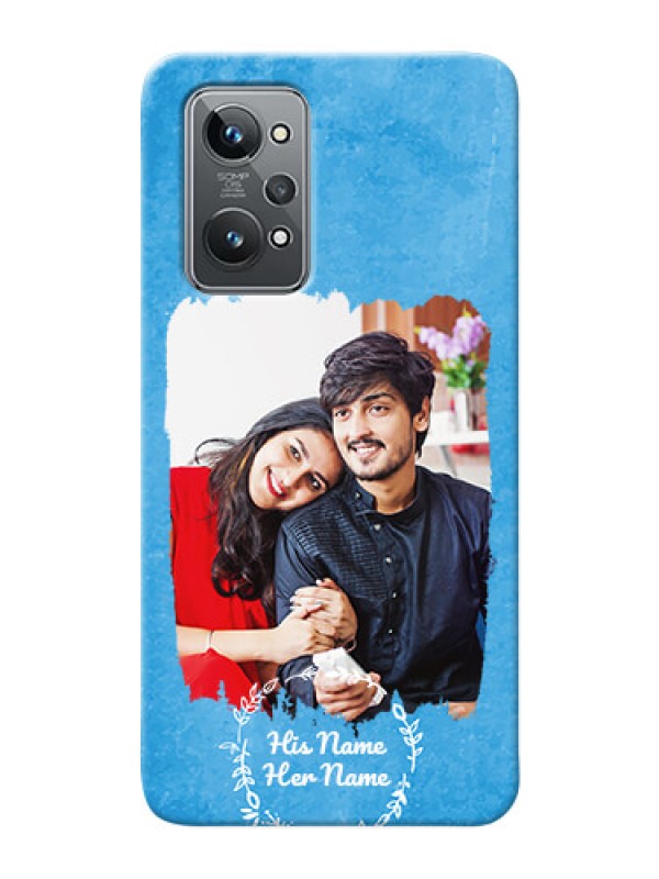 Custom Realme GT 2 custom mobile cases: Blue Color Vintage Design