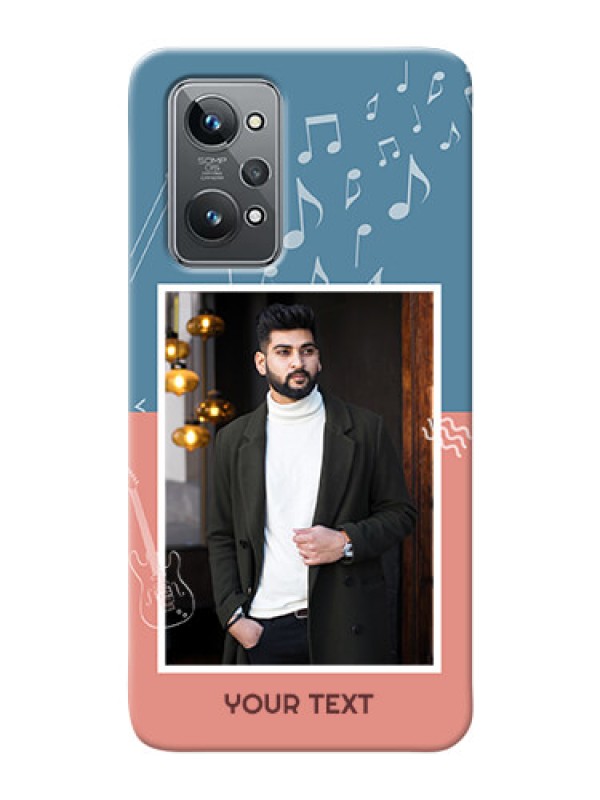 Custom Realme GT 2 Phone Back Covers with Color Musical Note Design