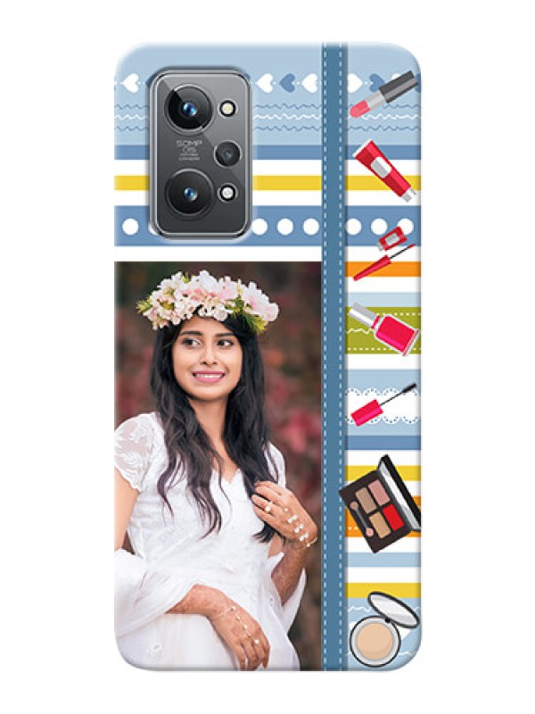 Custom Realme GT 2 Personalized Mobile Cases: Makeup Icons Design