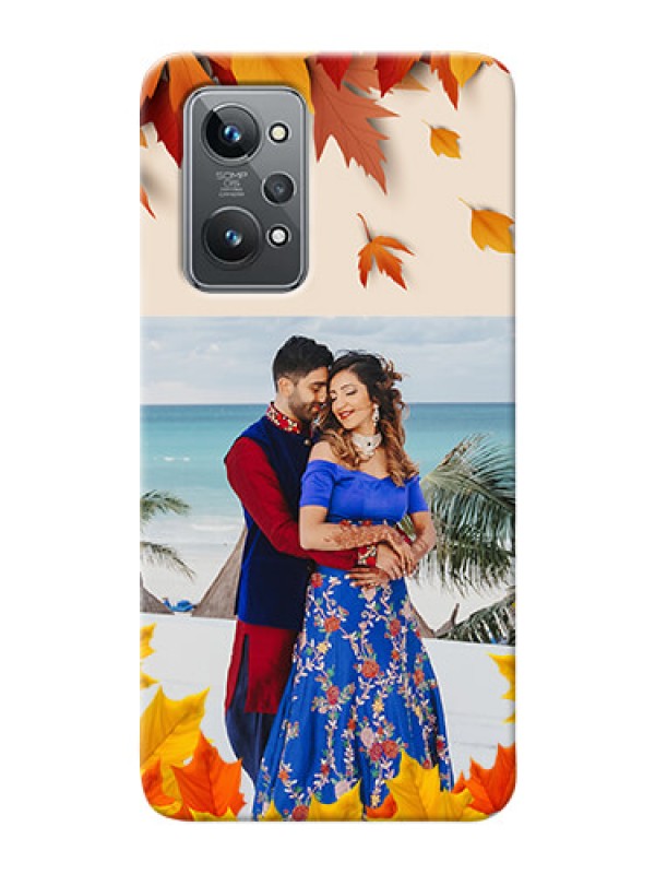 Custom Realme GT 2 Mobile Phone Cases: Autumn Maple Leaves Design