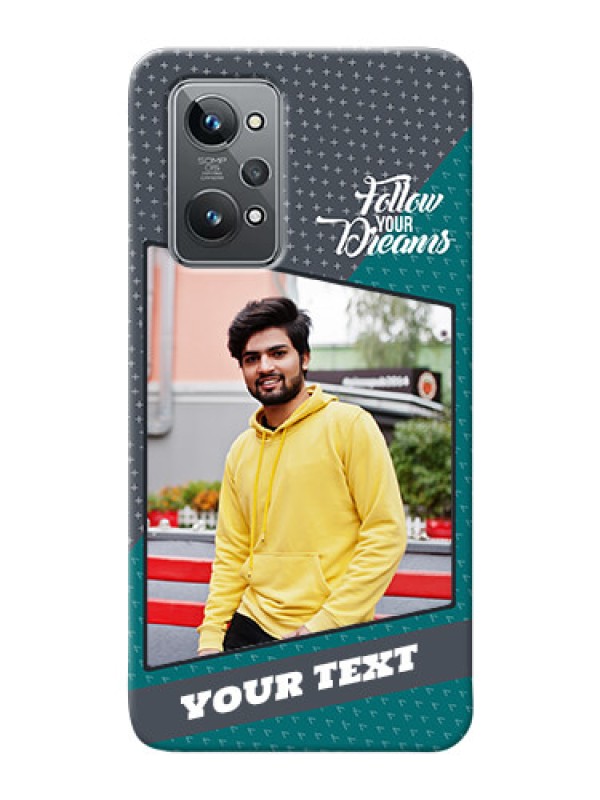 Custom Realme GT 2 Back Covers: Background Pattern Design with Quote