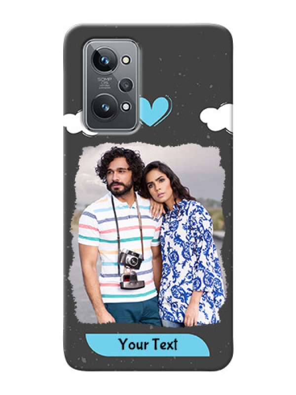 Custom Realme GT 2 Mobile Back Covers: splashes with love doodles Design