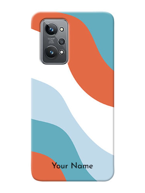 Custom Realme GT 2 Mobile Back Covers: coloured Waves Design