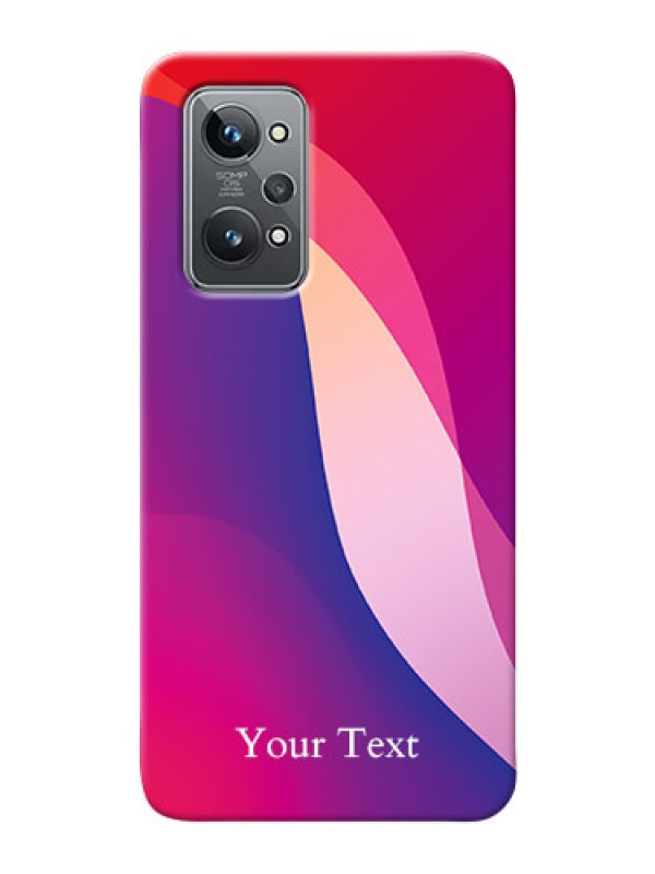 Custom Realme GT 2 Mobile Back Covers: Digital abstract Overlap Design