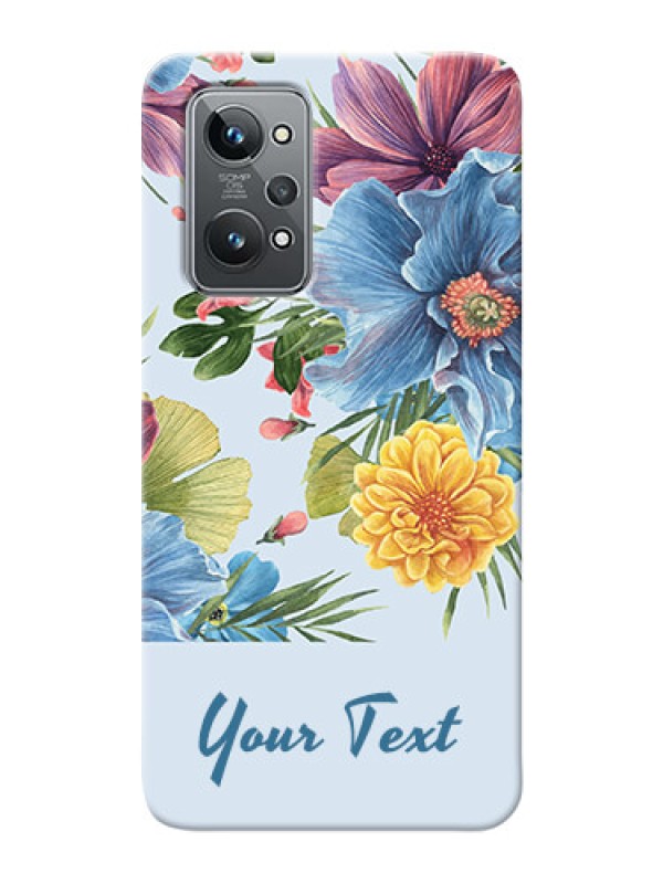 Custom Realme GT 2 Custom Phone Cases: Stunning Watercolored Flowers Painting Design