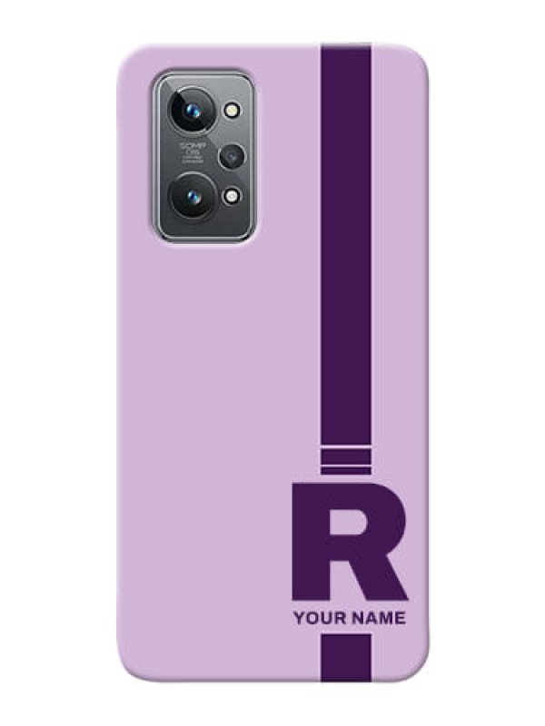 Custom Realme GT 2 Custom Phone Covers: Simple dual tone stripe with name Design