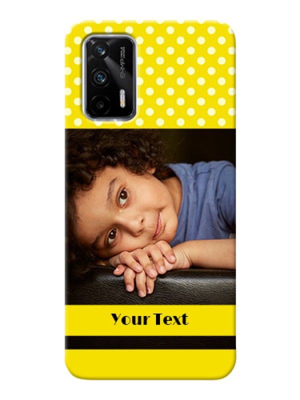 Custom Realme GT 5G Custom Mobile Covers: Bright Yellow Case Design