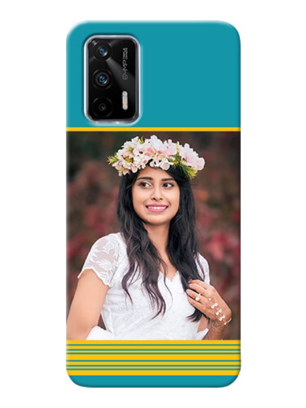 Custom Realme GT 5G personalized phone covers: Yellow & Blue Design 