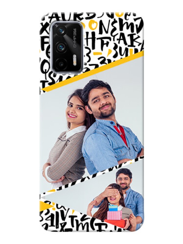 Custom Realme GT 5G Phone Back Covers: Letters Pattern Design