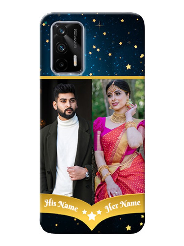 Custom Realme GT 5G Mobile Covers Online: Galaxy Stars Backdrop Design