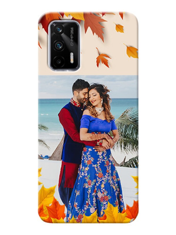 Custom Realme GT 5G Mobile Phone Cases: Autumn Maple Leaves Design