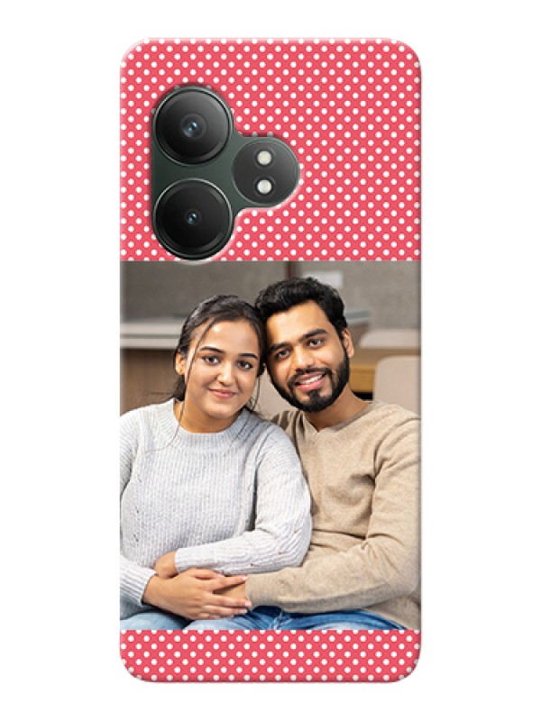Custom Realme GT 6 Custom Hard Phone Case - White Dotted Design