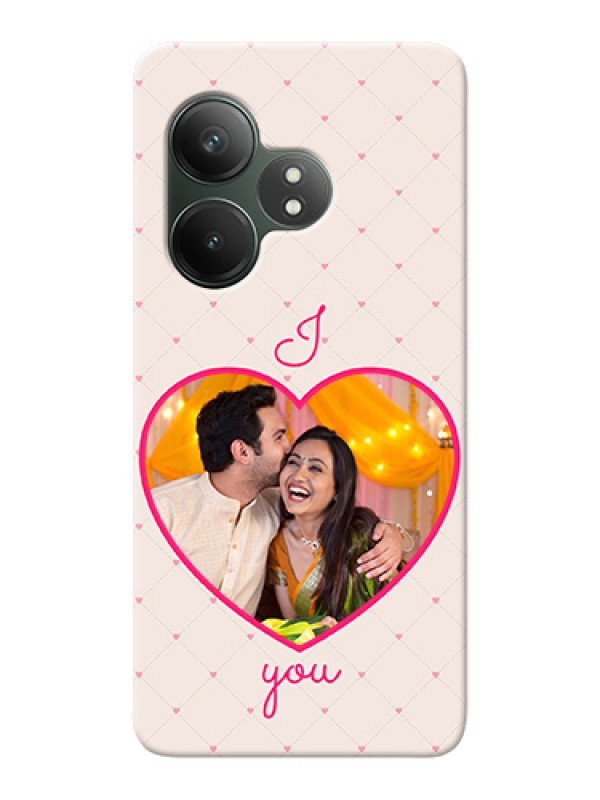 Custom Realme GT 6 Custom Hard Phone Case - Heart Shape Design