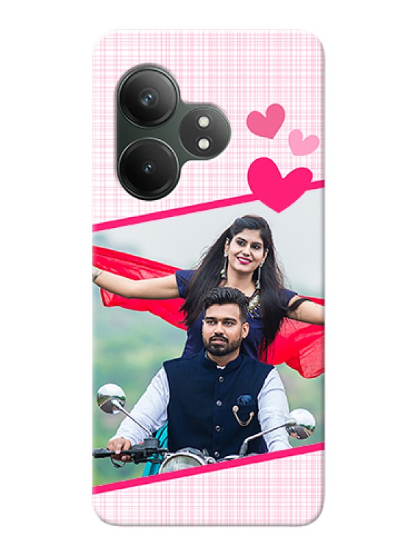 Custom Realme GT 6 Custom Hard Phone Case - Love Shape Heart Design