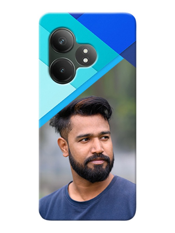 Custom Realme GT 6 Custom Hard Phone Case - Blue Pattern Design