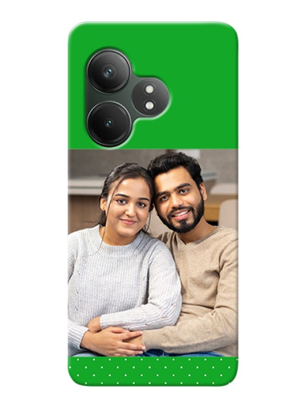 Custom Realme GT 6 Custom Hard Phone Case - Green Pattern Design