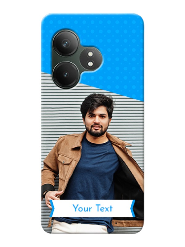 Custom Realme GT 6 Custom Hard Phone Case - Simple Blue Color Design