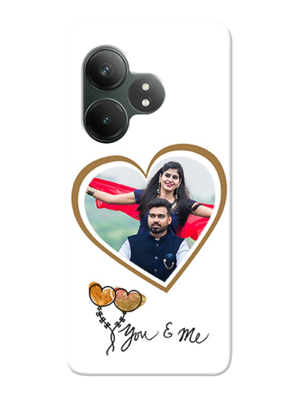 Custom Realme GT 6 Custom Hard Phone Case - You & Me Design