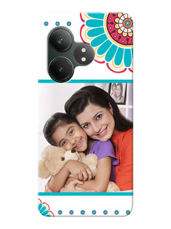 Custom Realme GT 6 Custom Hard Phone Case - Flower Design