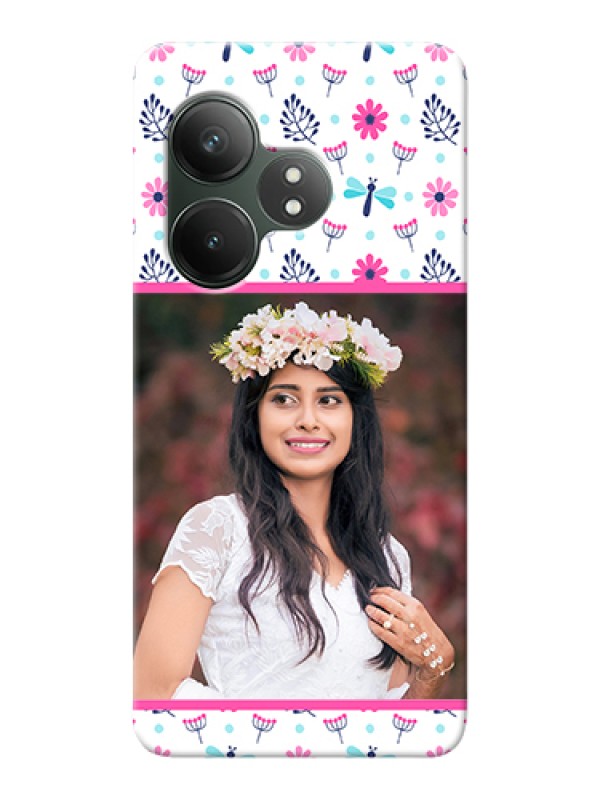 Custom Realme GT 6 Custom Hard Phone Case - Colorful Flower Design