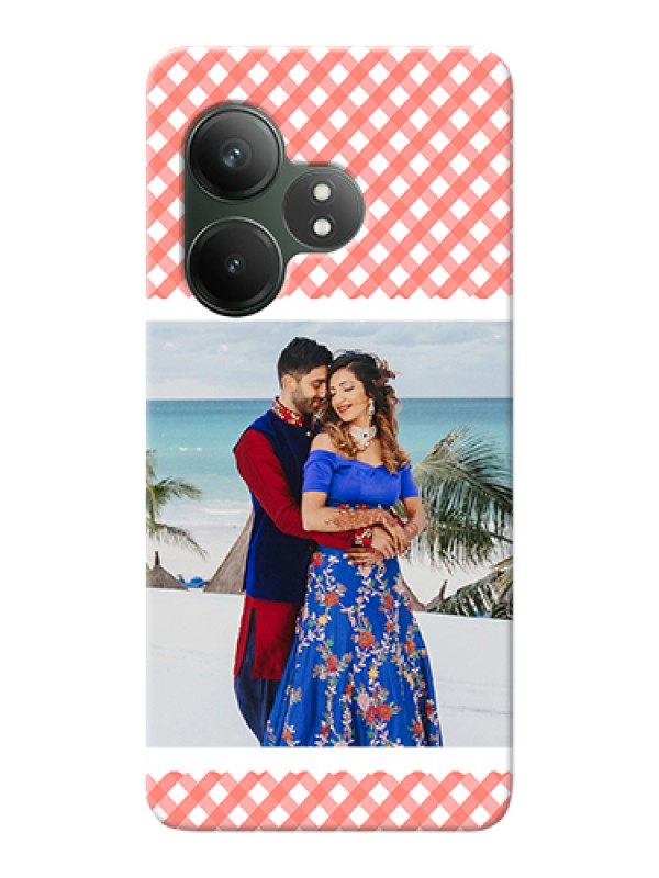 Custom Realme GT 6 Custom Hard Phone Case - Pink Pattern Design