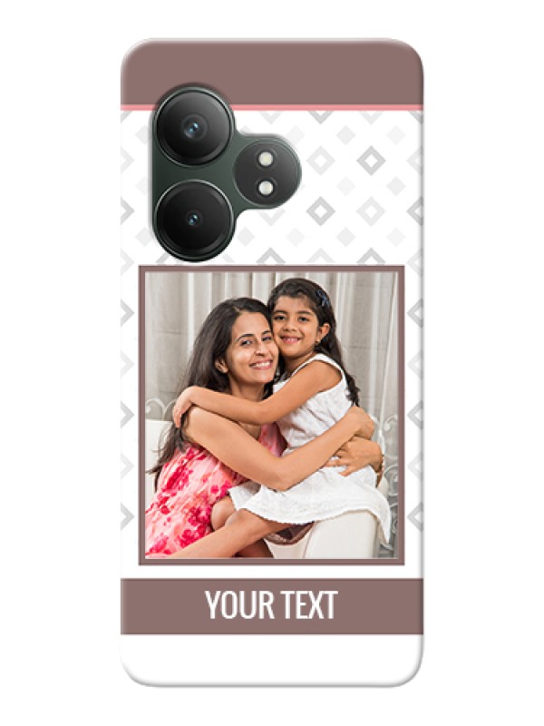 Custom Realme GT 6 Custom Hard Phone Case - Simple Diamond Design