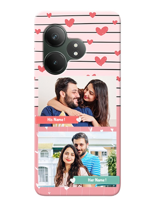 Custom Realme GT 6 Custom Hard Phone Case - Photo With Heart Design