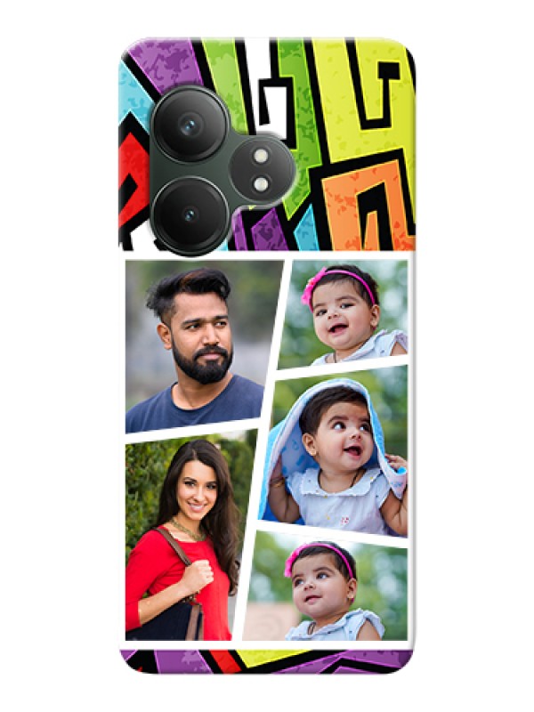 Custom Realme GT 6 Custom Hard Phone Case - Graffiti Pattern Design