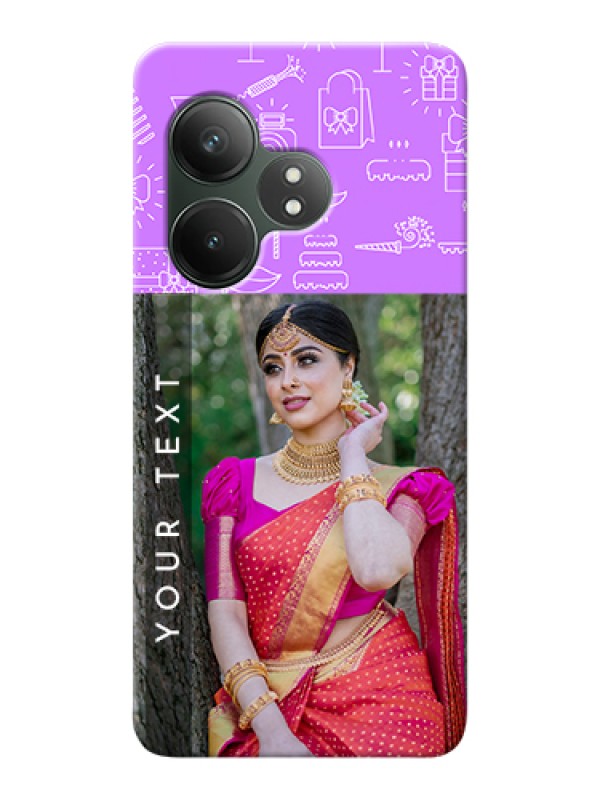 Custom Realme GT 6 Custom Hard Phone Case - Birthday Icons Design