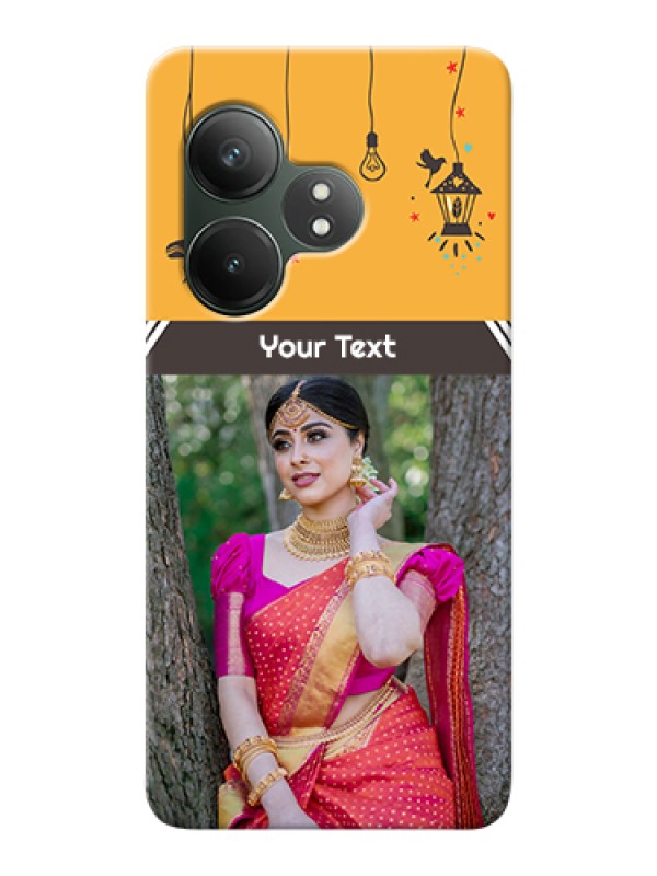 Custom Realme GT 6 Custom Hard Phone Case - With Family Picture And Icons