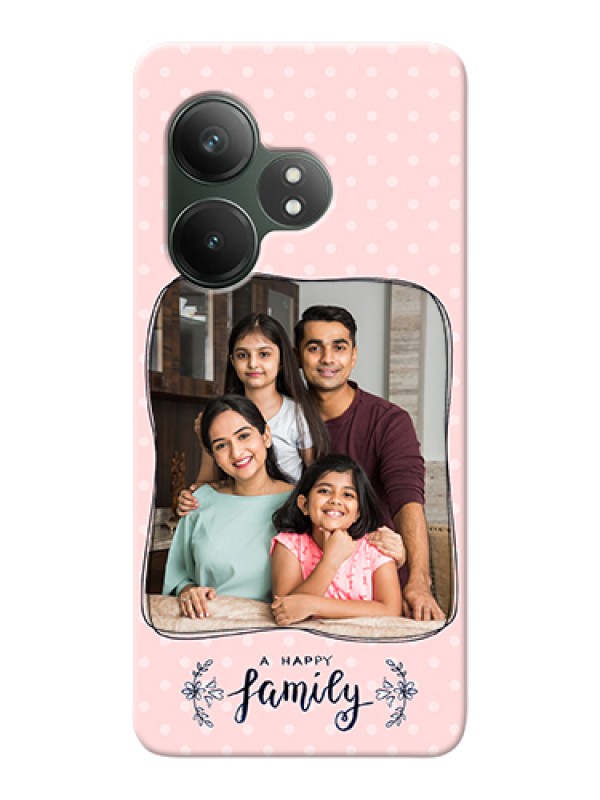 Custom Realme GT 6 Custom Hard Phone Case - Family With Dots Design