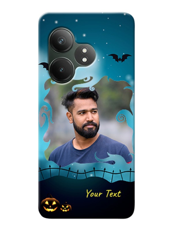 Custom Realme GT 6 Custom Hard Phone Case - Halloween Frame Design