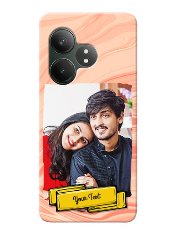 Custom Realme GT 6 Custom Hard Phone Case - Marble Texture Design