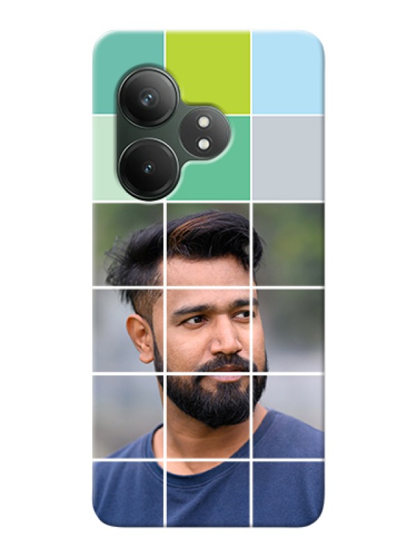 Custom Realme GT 6 Custom Hard Phone Case - With White Box Pattern