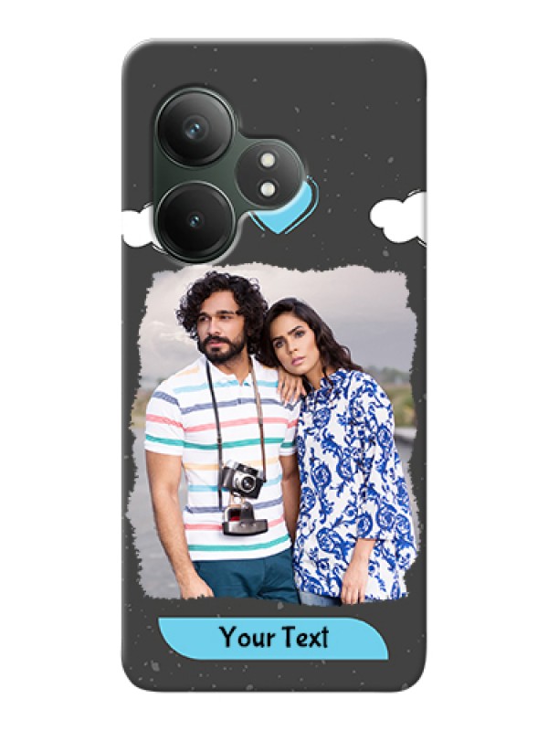 Custom Realme GT 6 Custom Hard Phone Case - Splashes With Love Doodles Design