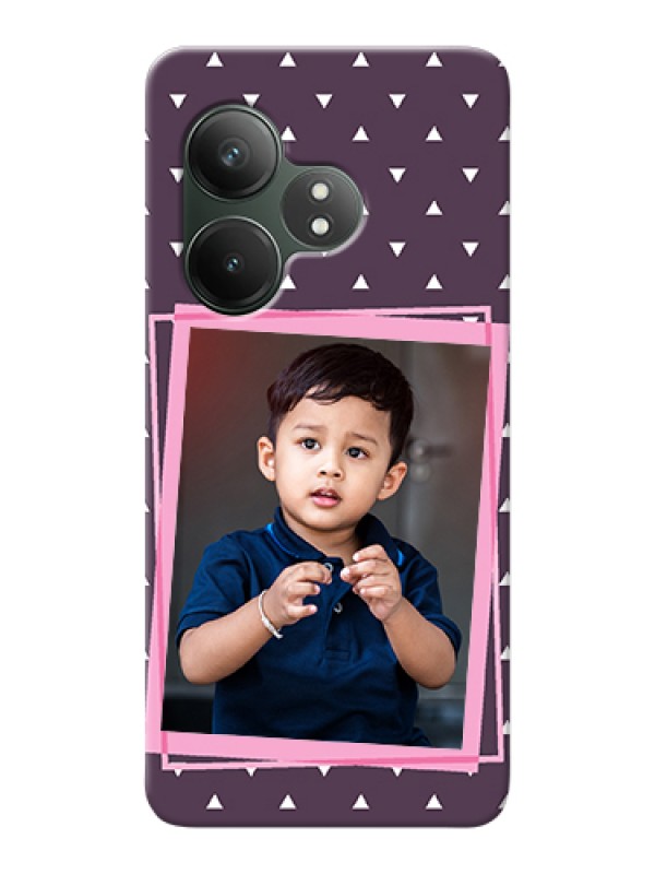 Custom Realme GT 6 Custom Hard Phone Case - Triangle Pattern Dotted Design