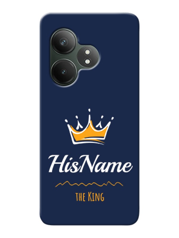 Custom Realme GT 6 Custom Hard Phone Case - King With Name Design