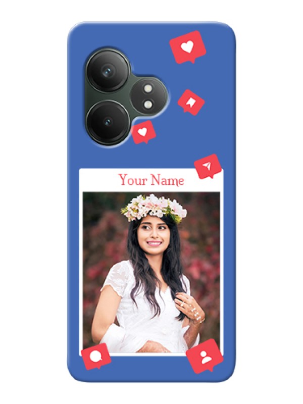 Custom Realme GT 6 Custom Hard Phone Case - Like Share And Comment Design