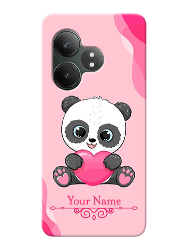 Custom Realme GT 6 Custom Hard Phone Case - Cute Panda Design