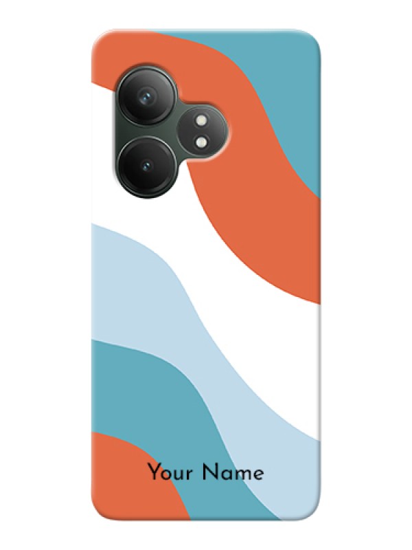 Custom Realme GT 6 Custom Hard Phone Case - Coloured Waves Design