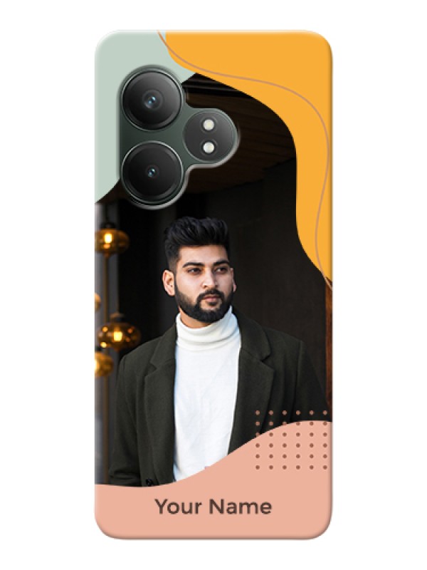 Custom Realme GT 6 Custom Hard Phone Case - Tri - Coloured Overlay Design