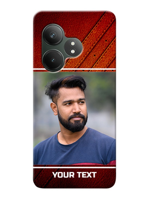 Custom Realme GT 6T 5G Custom Hard Phone Case - Leather Phone Case Design