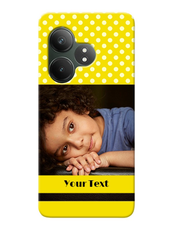 Custom Realme GT 6T 5G Custom Hard Phone Case - Bright Yellow Case Design