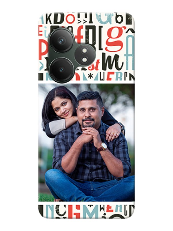 Custom Realme GT 6T 5G Custom Hard Phone Case - Alphabet Design