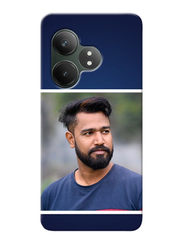 Custom Realme GT 6T 5G Custom Hard Phone Case - Simple Royal Blue Design