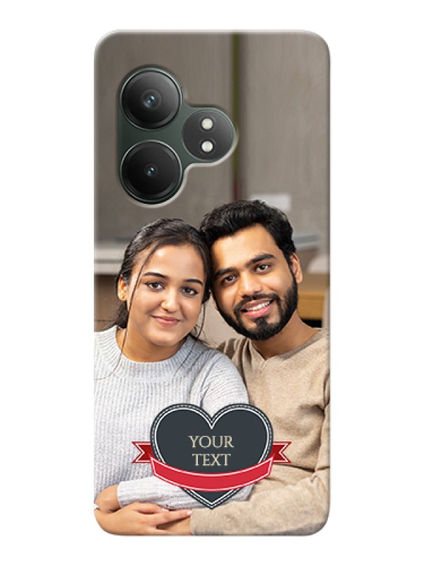 Custom Realme GT 6T 5G Custom Hard Phone Case - Just Married Couple Design