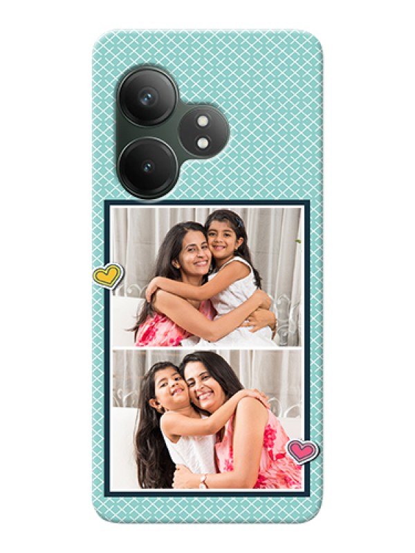 Custom Realme GT 6T 5G Custom Hard Phone Case - 2 Image Holder With Pattern Design