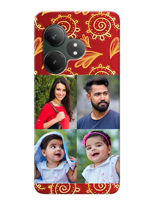 Custom Realme GT 6T 5G Custom Hard Phone Case - 4 Image Traditional Design