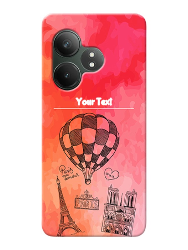 Custom Realme GT 6T 5G Custom Hard Phone Case - Paris Theme Design